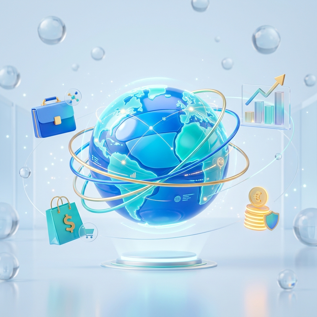 BusinessOS 3D Enterprise Globe